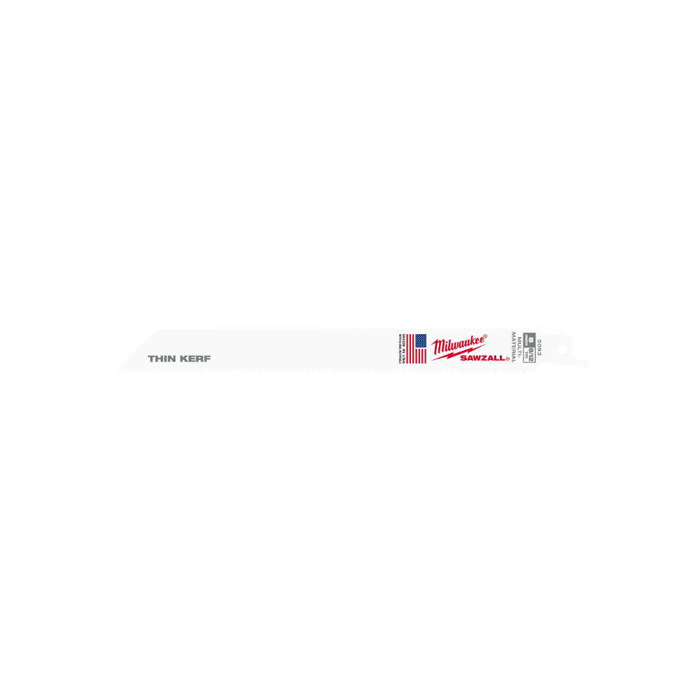 8" 8/12T SAWZALL Blade 5pk
