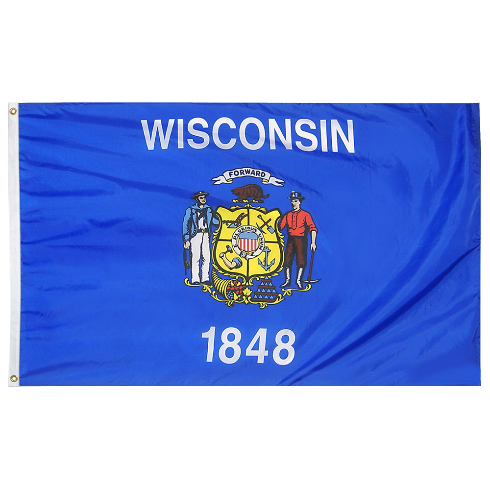 Wisconsin State Flag Nylon