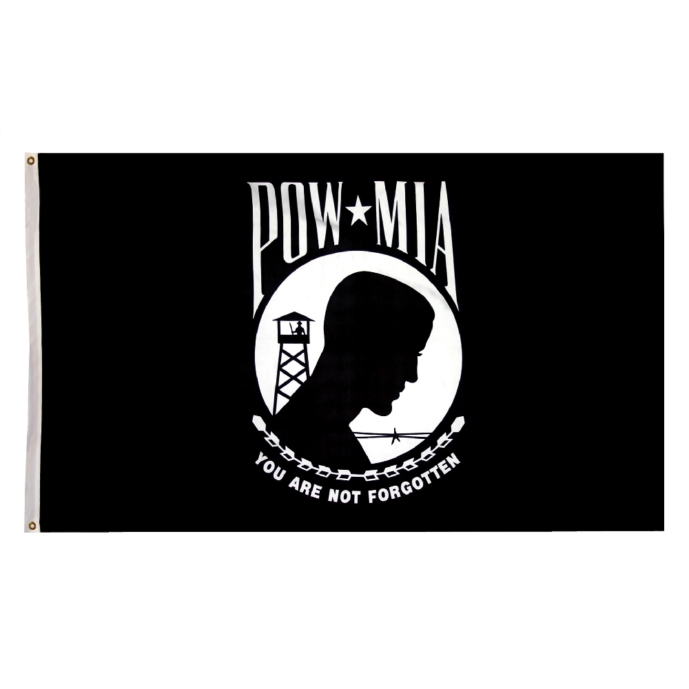 POW/MIA Double Face Nylon with Header and Grommet