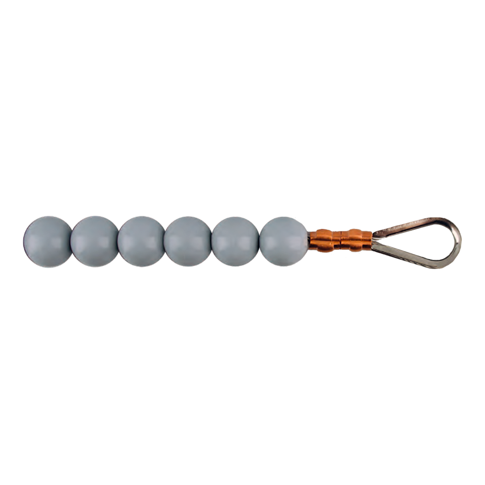 Beaded Retainer Ring for 12in Butt Diam Flagpole, Silver
