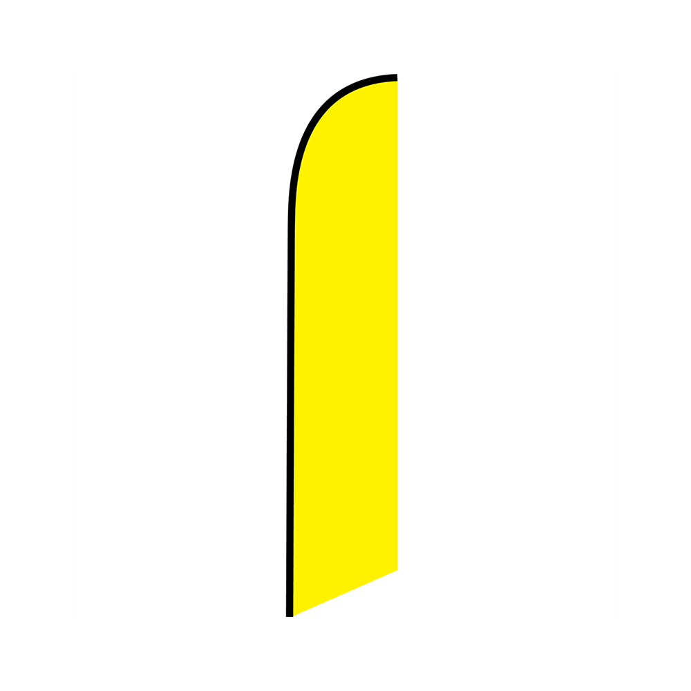 Solid Yellow Knit Poly Banner