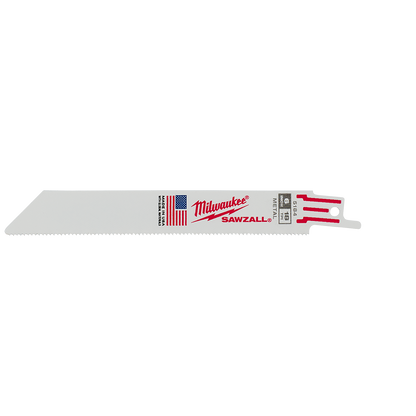6" 18T SAWZALL Metal Blade 5pk