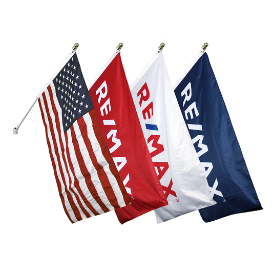 3 X 5 White RE/MAX Flag (Flag Only)