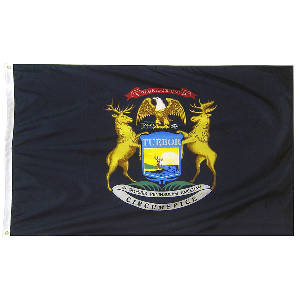 Michigan State Flag Poly