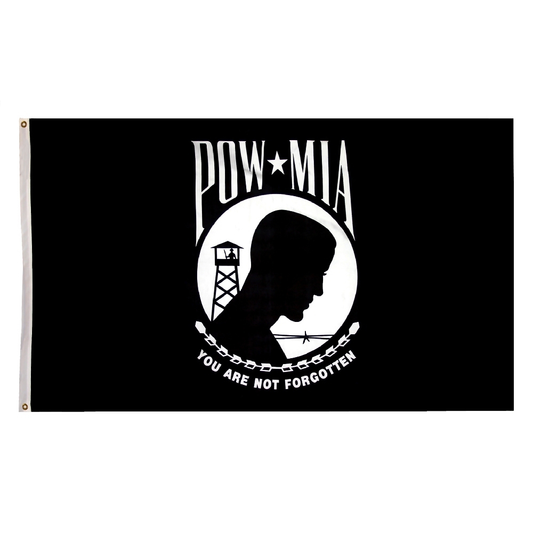 POW/MIA Single Face Nylon with Header and Grommet