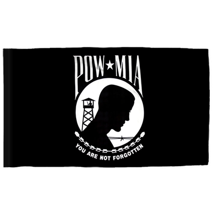 POW/MIA 4 X 6 Single Face Nylon Pole Hem