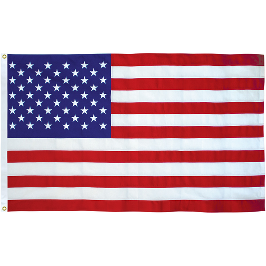 U.S. Government Specified 5 X 9 1/2 Cotton Off White Header with Header and Grommet (3232)