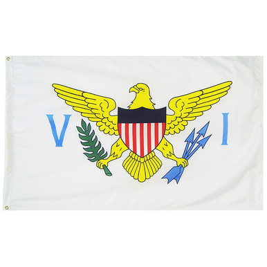 U.S. Virgin Islands 5 X 8 Nylon with Header and Grommet