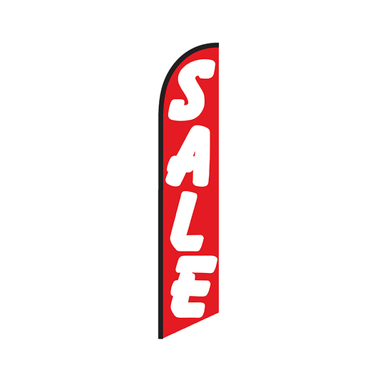 Sale Knit Poly Banner Red