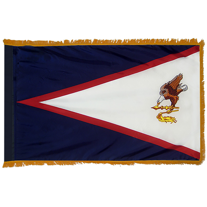 American Samoa 3 X 5 Nylon Pole Hem and Fringe