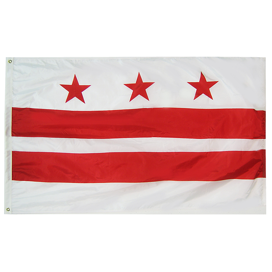 District of Columbia 3 X 5 Poly with Header and Grommet