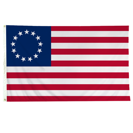Betsy Ross 3 X 5 Print Nylon with Header and Grommet