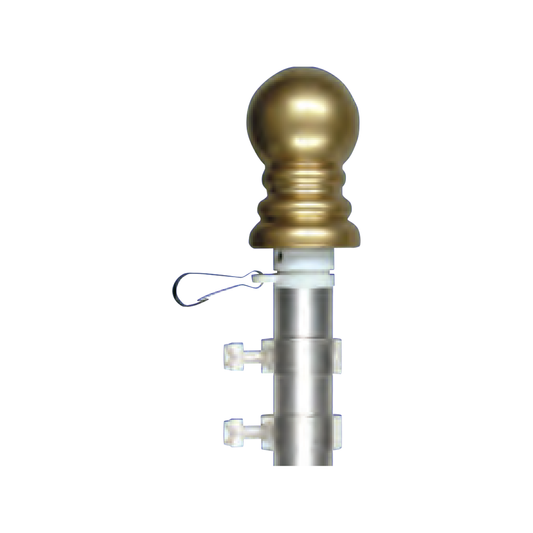 6 ft X 1 in Two Piece Aluminum Spinning Flagpole