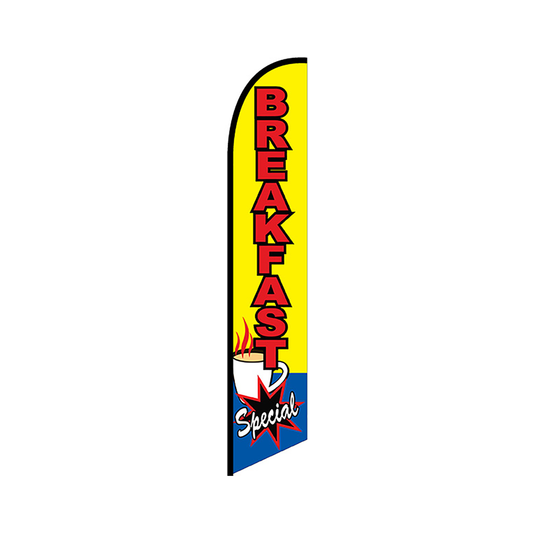 Breakfast Knit Poly Banner