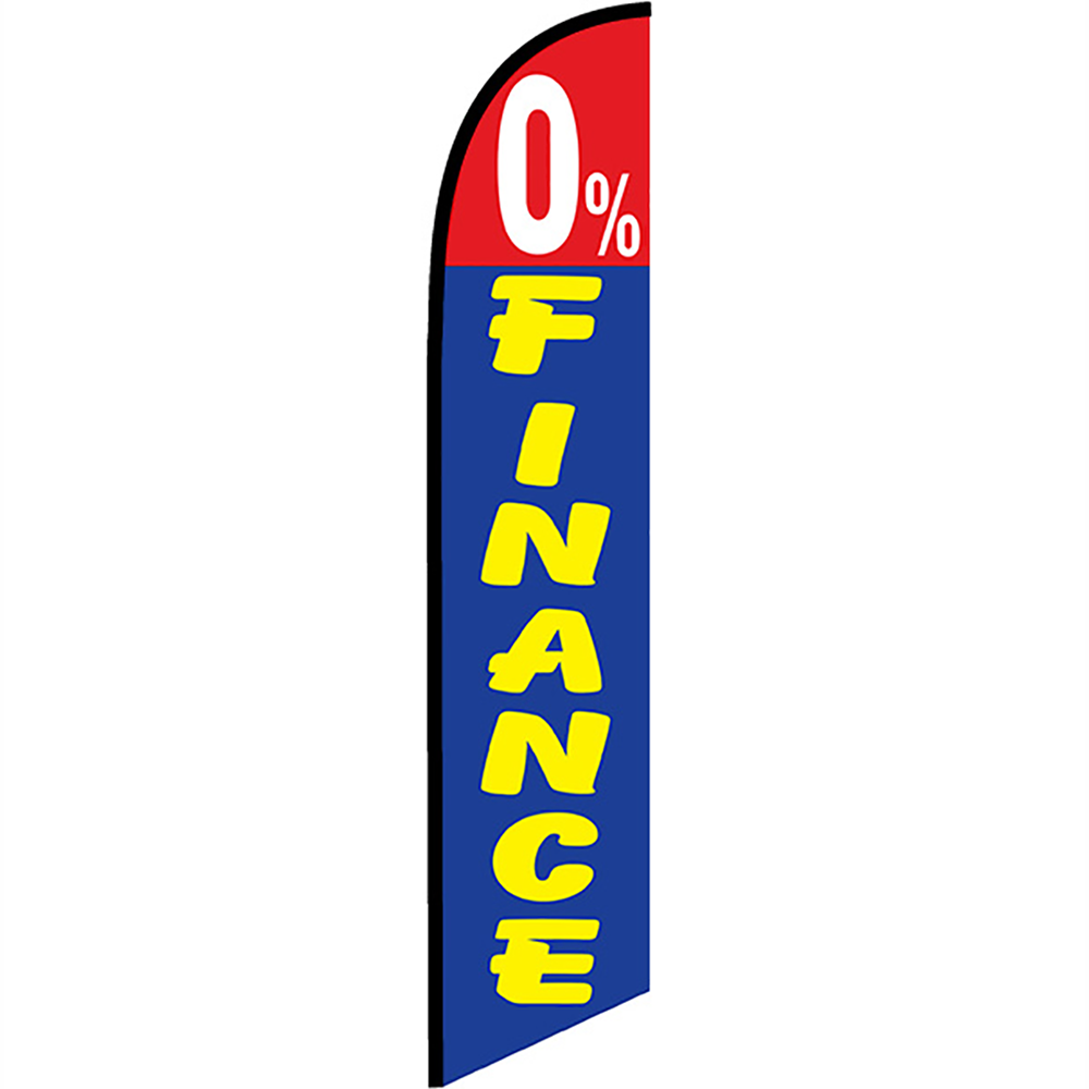 0% Finance Knit Poly Banner