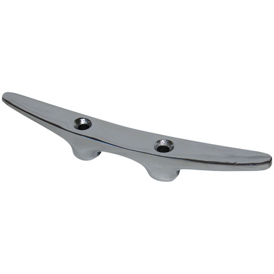 Cleat, 9 in Silver Standard Cast Aluminum
