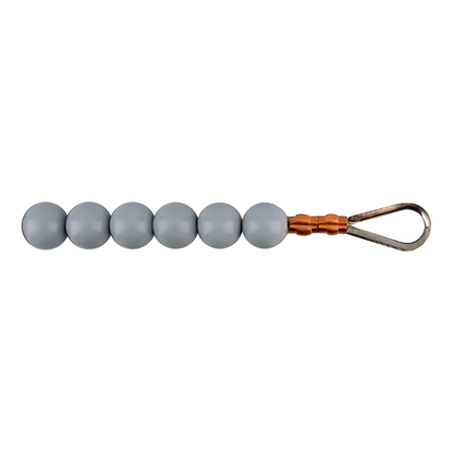 Beaded Retainer Ring for 12in Butt Diam Flagpole, Silver