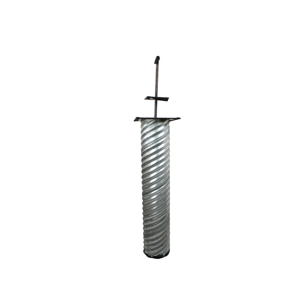 Ground Sleeve, 3 1/2 ft X 8 in Galvanized Steel