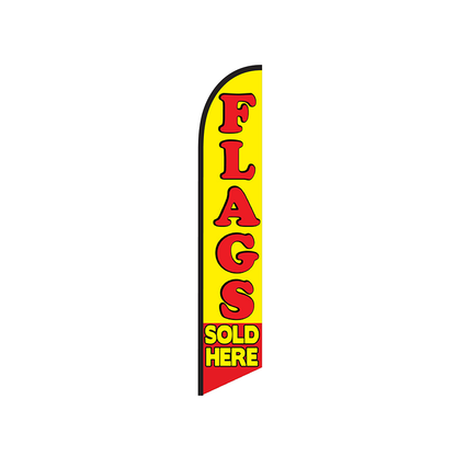 Flags Sold Here Knit Poly Banner