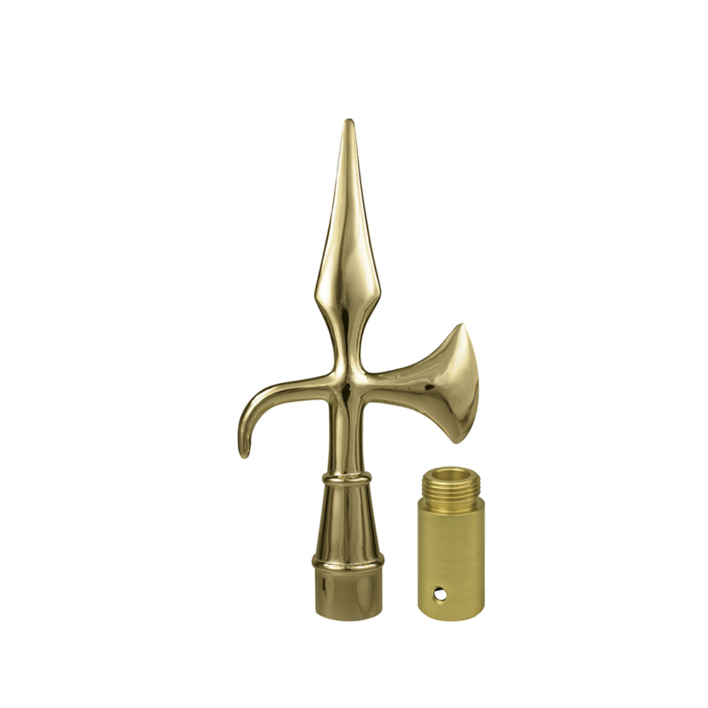 Battle Axe, 9 in Gold Metal