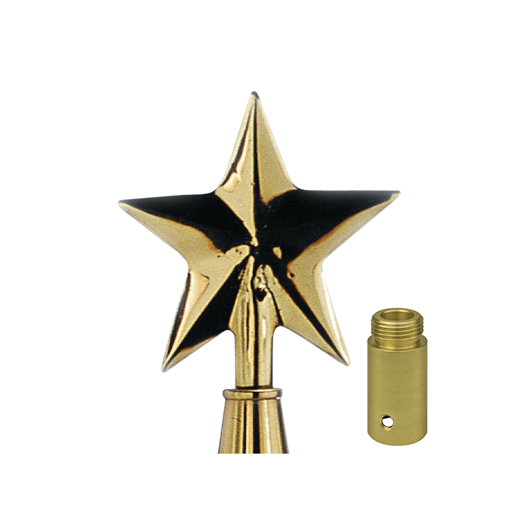 Texas Star, 6 3/4 in Gold Metal - Aluminum