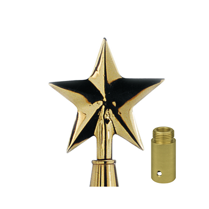 Texas Star, 6 3/4 in Gold Metal - Aluminum