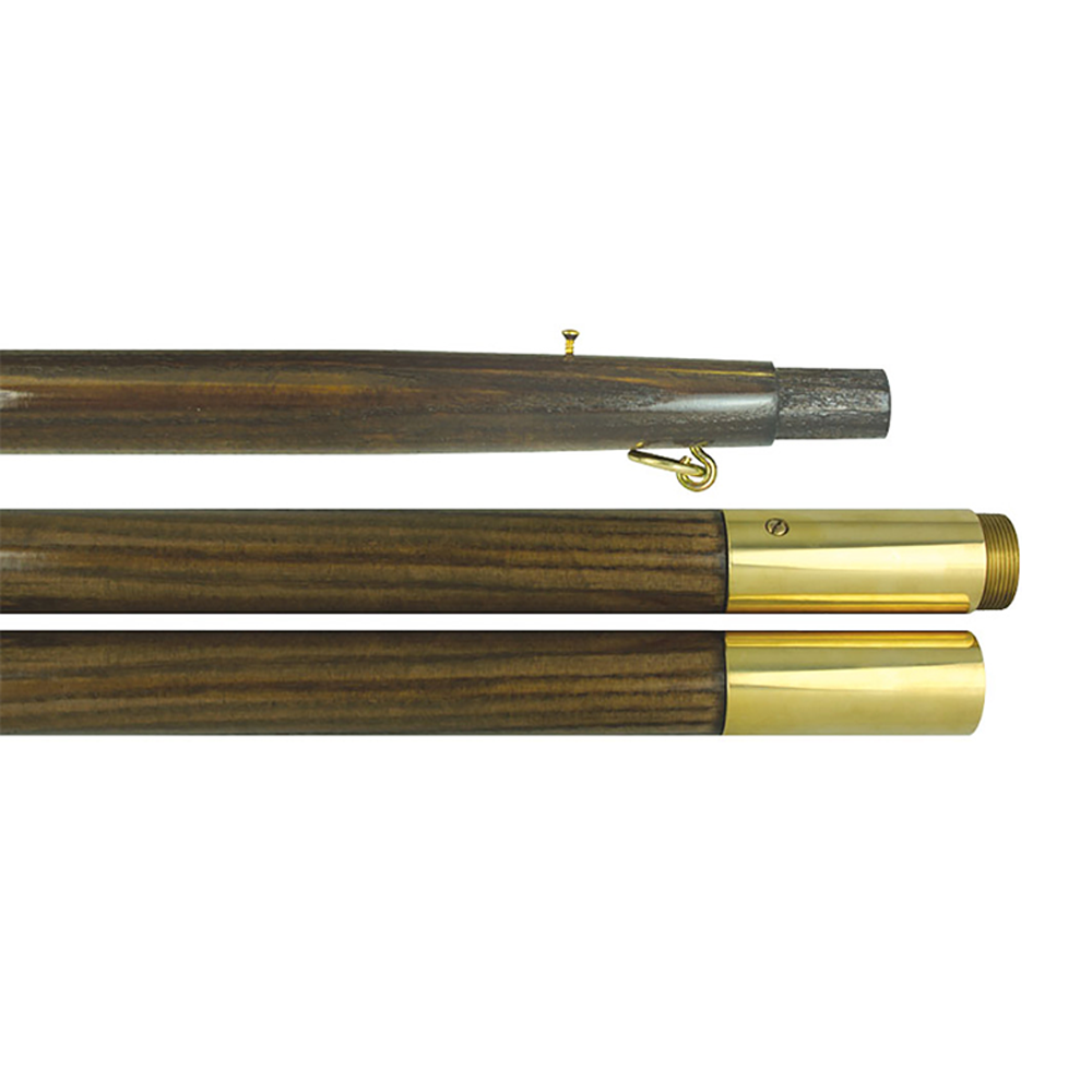 7 ft X 1 1/8 in Two Piece Oak Pole w/Gold Joints