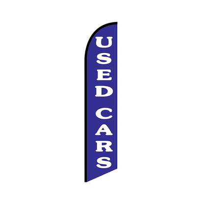 Used Cars Knit Poly Banner Blue