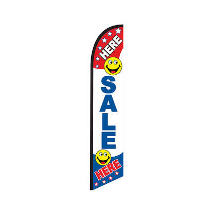 Here Sale Here Knit Poly Banner