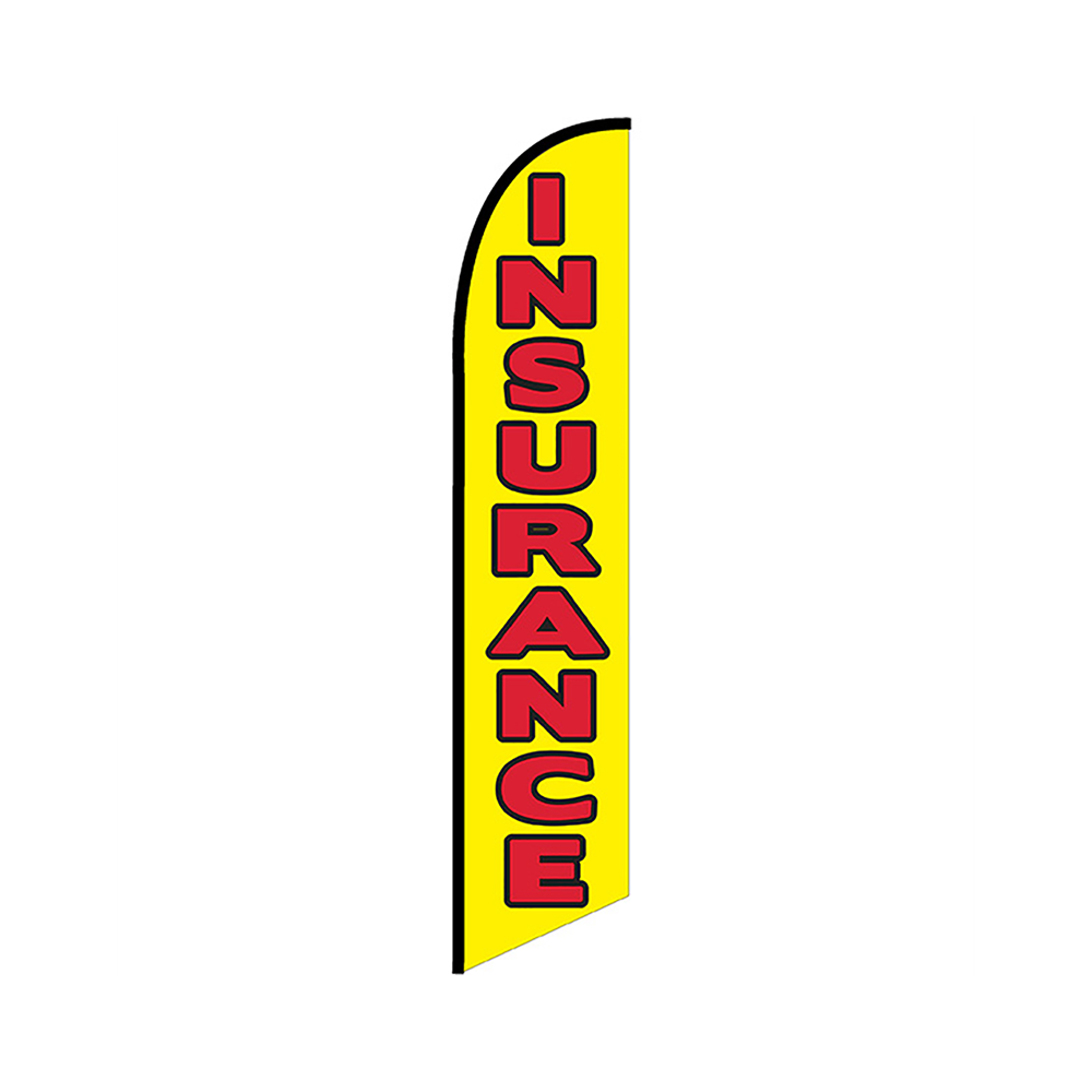 Insurance Knit Poly Banner Yellow