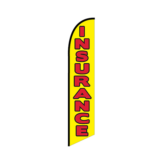 Insurance Knit Poly Banner Yellow