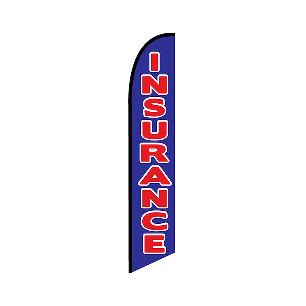 Insurance Knit Poly Banner Blue