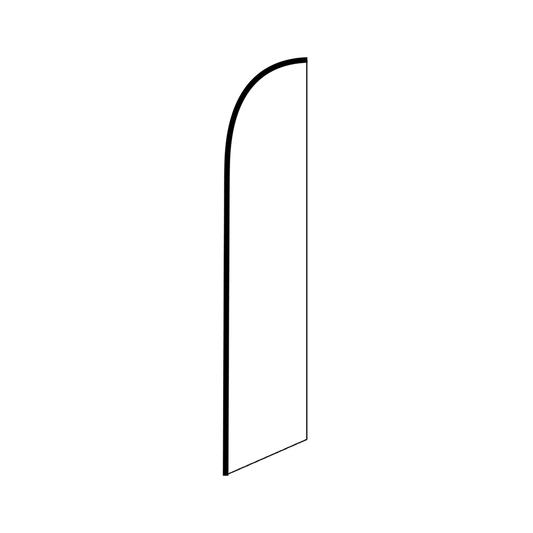 White Knit Poly Banner